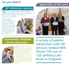 <strong>NHS Devon A3 Annual Report Summary Fold-out</strong><br>"Naomi's creativity and responsiveness make her a pleasure to work with." Pauline McCluskey, Asst CEO/Head of Comms, NHS Devon Commissioning